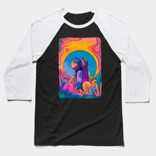 The astronaut and cat Baseball T-Shirt